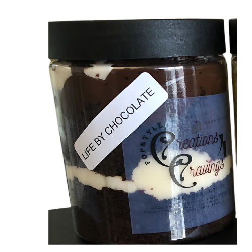 Life By Chocolate Cake Jar